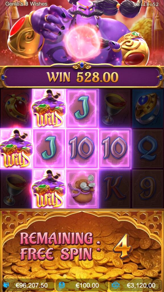 สรุปเกม SLOT PG ความปรารถนา 3 ประการของ จินนี่